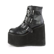 Demonia SWING-105 Ankle Boot (Black Vegan Leather)