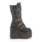 Demonia SWING-230G Mid-Calf Boot (Black Multi Glitter)