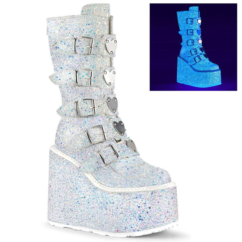 Demonia SWING-230G White Multi Glitter
