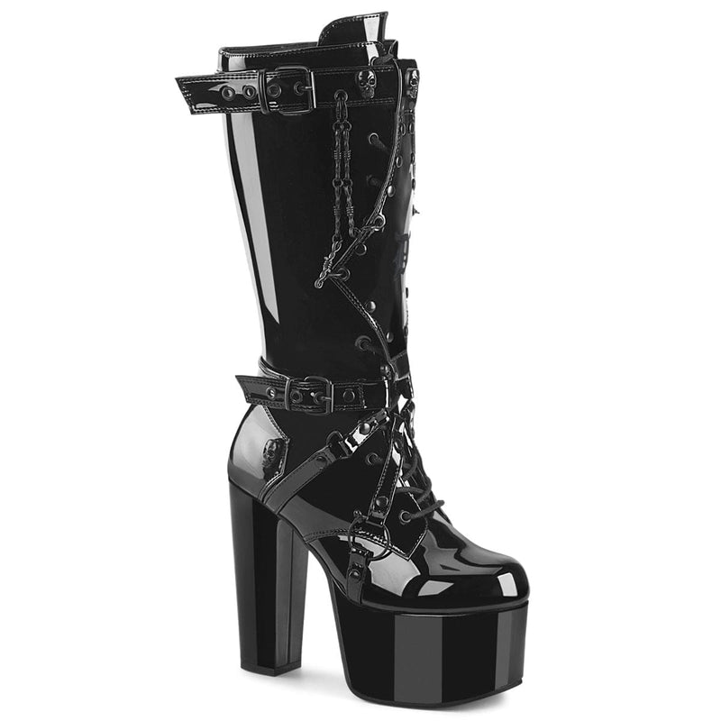 Demonia TORMENT-218 Black Patent 6