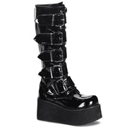 Demonia TRASHVILLE-518 Knee High Boot (Black Patent) 4