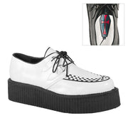 Demonia V-CREEPER-502 Sneaker (White Vegan Leather) 4