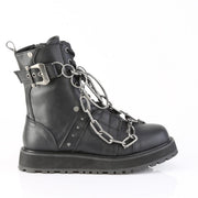 Demonia VALOR-204 Ankle Boot (Black Vegan Leather)