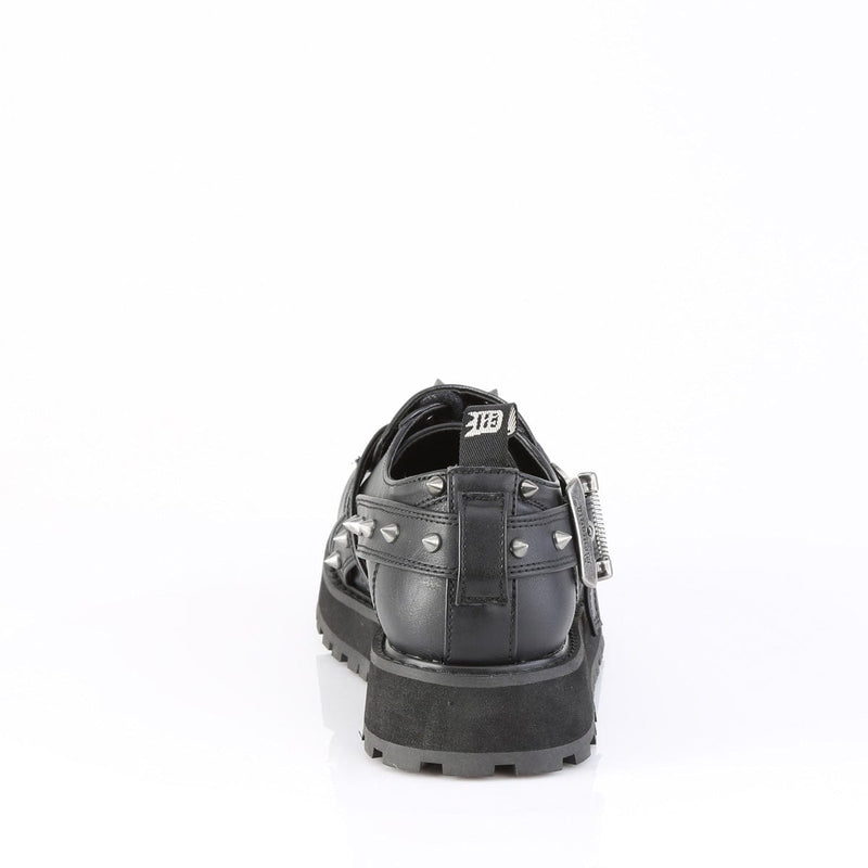 Demonia VALOR-38 Sneaker (Black Vegan Leather)