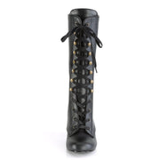 Demonia VIVIKA-205 Mid-Calf Boot (Black Vegan Leather)
