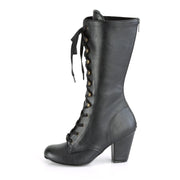Demonia VIVIKA-205 Mid-Calf Boot (Black Vegan Leather)