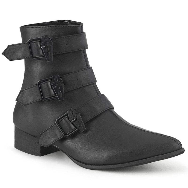 Demonia WARLOCK-50-C Ankle Boot (Black Vegan Leather) 4
