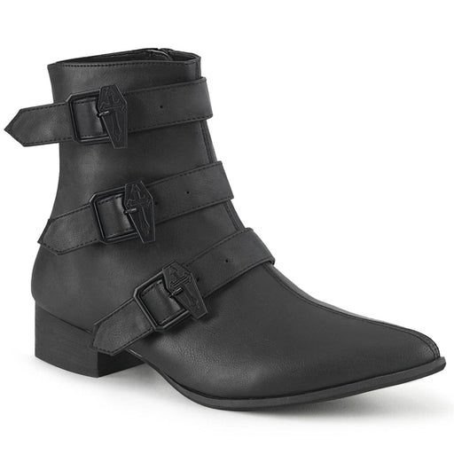 Demonia WARLOCK-50-C Ankle Boot (Black Vegan Leather) 4