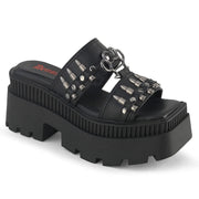 WRATH-08 Slide (Black Vegan Leather)