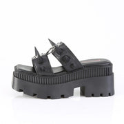 Demonia WRATH-13 Slide (Black Vegan Leather)