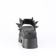 Demonia WRATH-13 Slide (Black Vegan Leather)