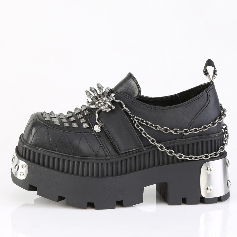Demonia WRATH-42 Pump (Black Vegan Leather)