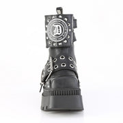 Demonia WRATH-58 Ankle Boot (Black Vegan Leather)