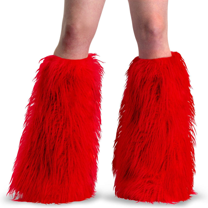 Demonia YETI-08 Red Faux Fur 1