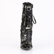 Devious DAGGER-1032 Ankle Boot (Black Patent)