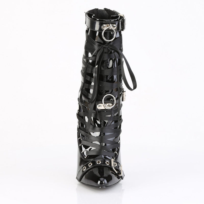 Devious DAGGER-1032 Ankle Boot (Black Patent)