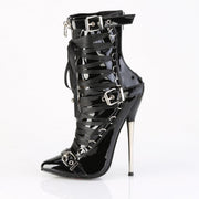 Devious DAGGER-1032 Ankle Boot (Black Patent)