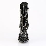 Devious DAGGER-15 Ankle Boot (Black Patent)