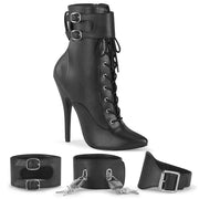 Devious DOMINA-1023 Ankle Boot (Black Faux Leather) 6