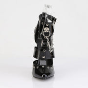 Devious DOMINA-118 Sandal (Black Patent)