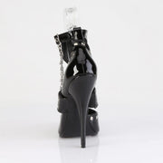 Devious DOMINA-118 Sandal (Black Patent)