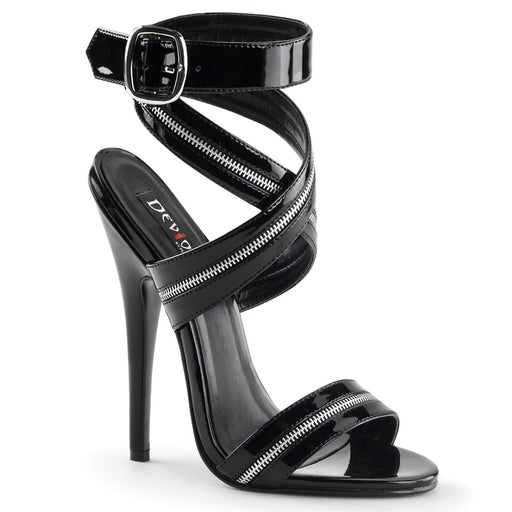 Devious DOMINA-119 Sandal (Black Patent) 5