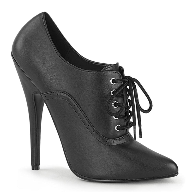 Devious DOMINA-460 Pump (Black Faux Leather) 5