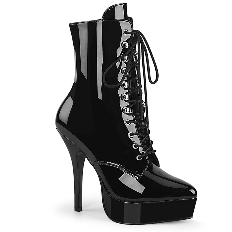 Devious INDULGE-1020 Ankle Boot (Black Patent) 6