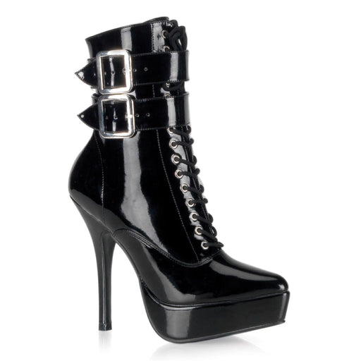 Devious INDULGE-1026 Ankle Boot (Black Patent) 6