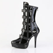 Devious INDULGE-1038 Ankle Boot (Black Patent)