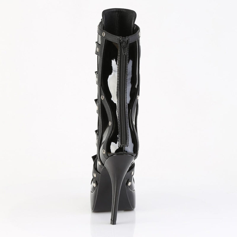 Devious INDULGE-1038 Ankle Boot (Black Patent)