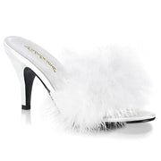 Fabulicious AMOUR-03 Mule / Slide (White Pu-Fur) 5