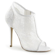 Fabulicious AMUSE-56 Ankle Boot (Ivory Lace-Mesh)