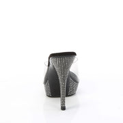 Fabulicious ATHENA-501 Clear/Black Platform Slide