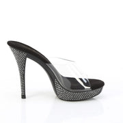Fabulicious ATHENA-501 Clear/Black Platform Slide