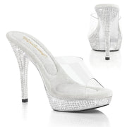 Fabulicious ATHENA-501 Clear/Clear Platform Slide