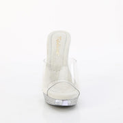 Fabulicious ATHENA-501 Clear/Clear Platform Slide