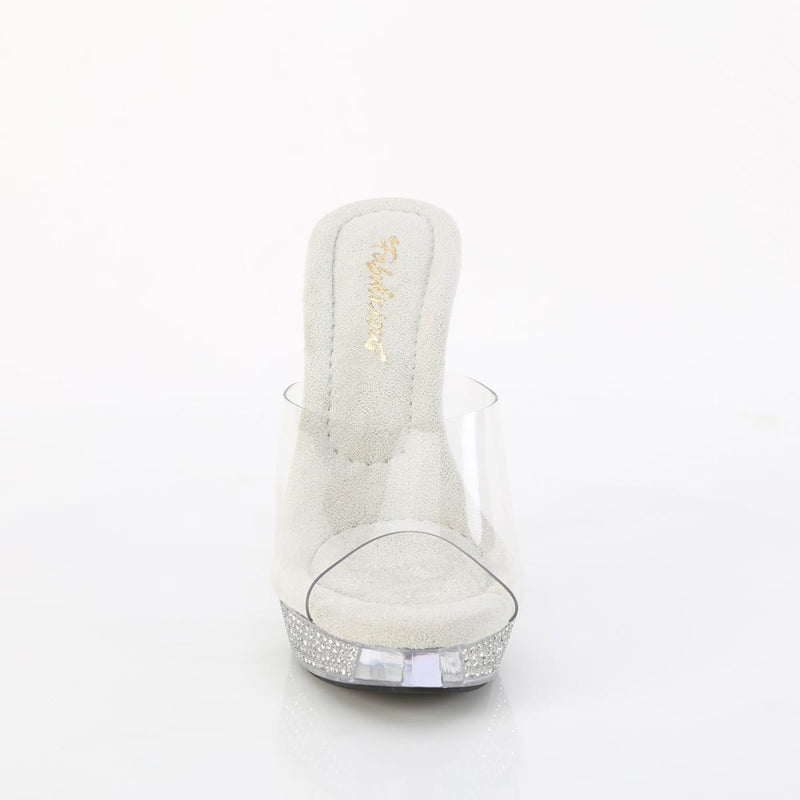 Fabulicious ATHENA-501 Clear/Clear Platform Slide