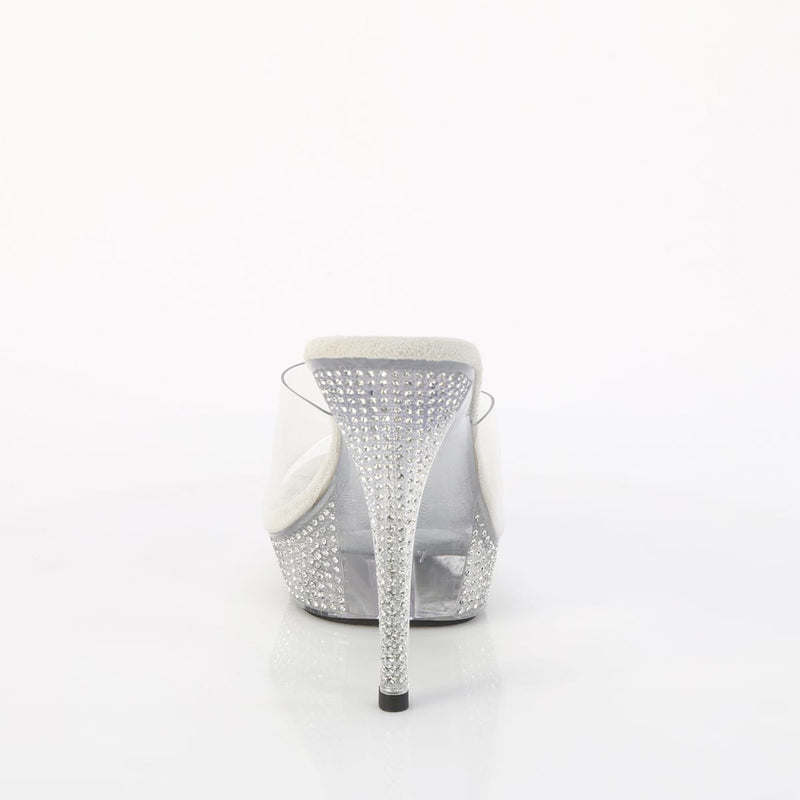 Fabulicious ATHENA-501 Clear/Clear Platform Slide