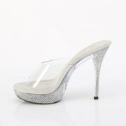 Fabulicious ATHENA-501 Clear/Clear Platform Slide