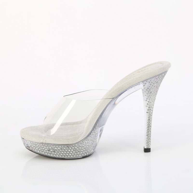 Fabulicious ATHENA-501 Clear/Clear Platform Slide