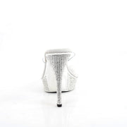 Fabulicious ATHENA-501 Clear/Silver Chrome Slide Sandal