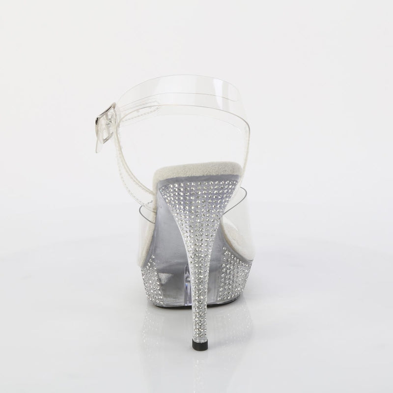 Fabulicious ATHENA-508 Clear/Clear Platform Sandal