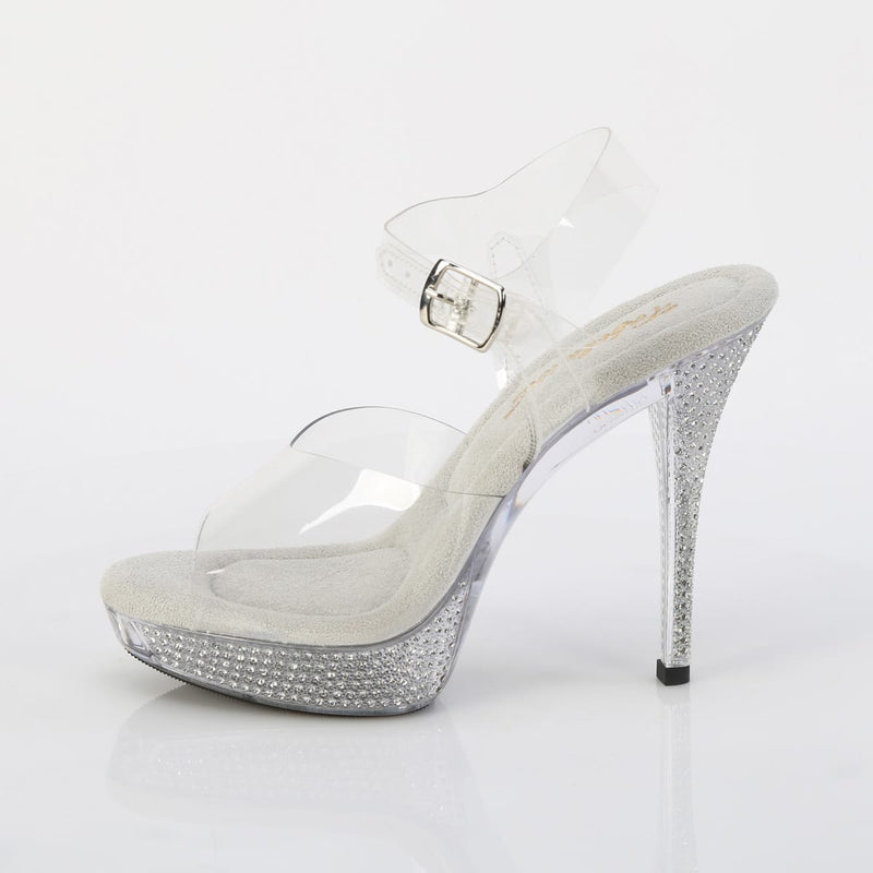 Fabulicious ATHENA-508 Clear/Clear Platform Sandal