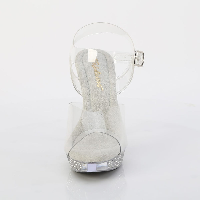 Fabulicious ATHENA-508 Clear/Clear Platform Sandal