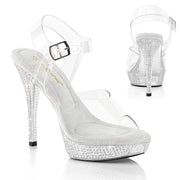 Fabulicious ATHENA-508 Clear/Clear Platform Sandal