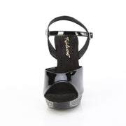 Fabulicious ATHENA-509 Black/Black Platform Sandal