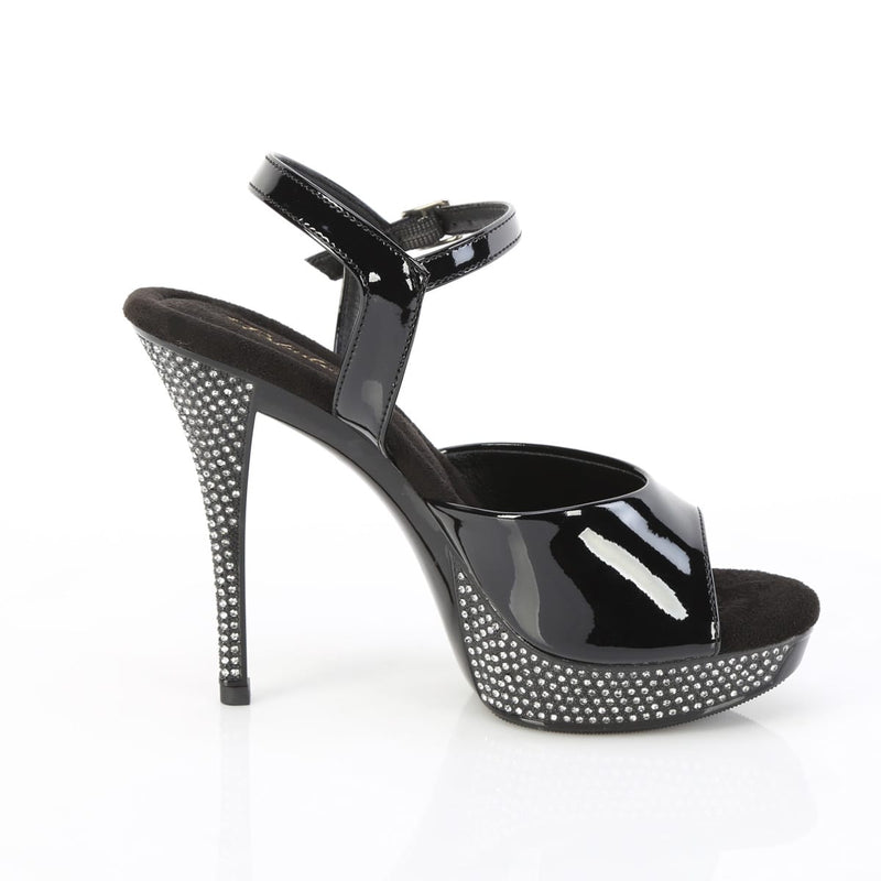 Fabulicious ATHENA-509 Black/Black Platform Sandal