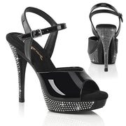Fabulicious ATHENA-509 Black/Black Platform Sandal
