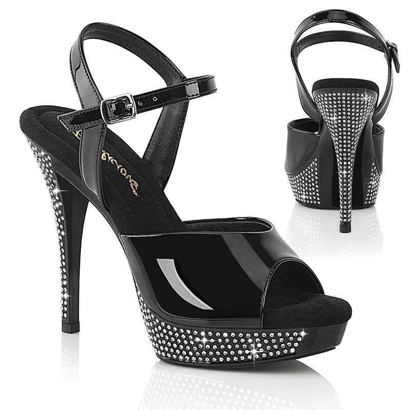 Fabulicious ATHENA-509 Black/Black Platform Sandal